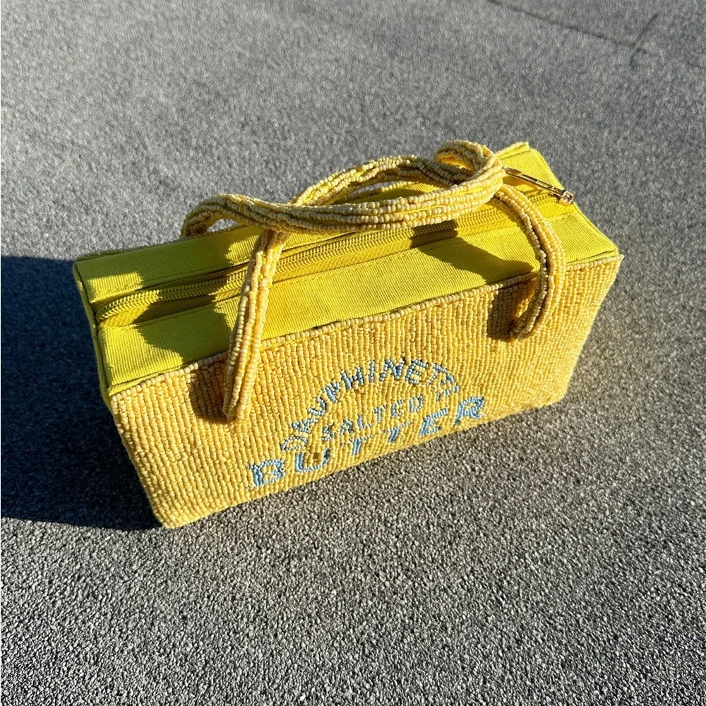 Hand-Beaded Butter Bag - Picture 2 of 12